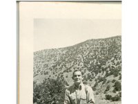 PhotoScan104.jpg  Date is over-written 1932/1942.  Most likely 1942 backdrop is similar to PhotoScan069 with Bob and Louise.  Information/speculation added 2014/06/26 This could be Bert Peterson.  Take a look at PhotoScan252, IMG 3426 DPP, and PhotoScan246. : Rosco Brown : Frank Fulgham